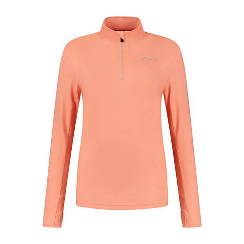 Rogelli Core hardlooptop lange mouw dames koraal voorkant.