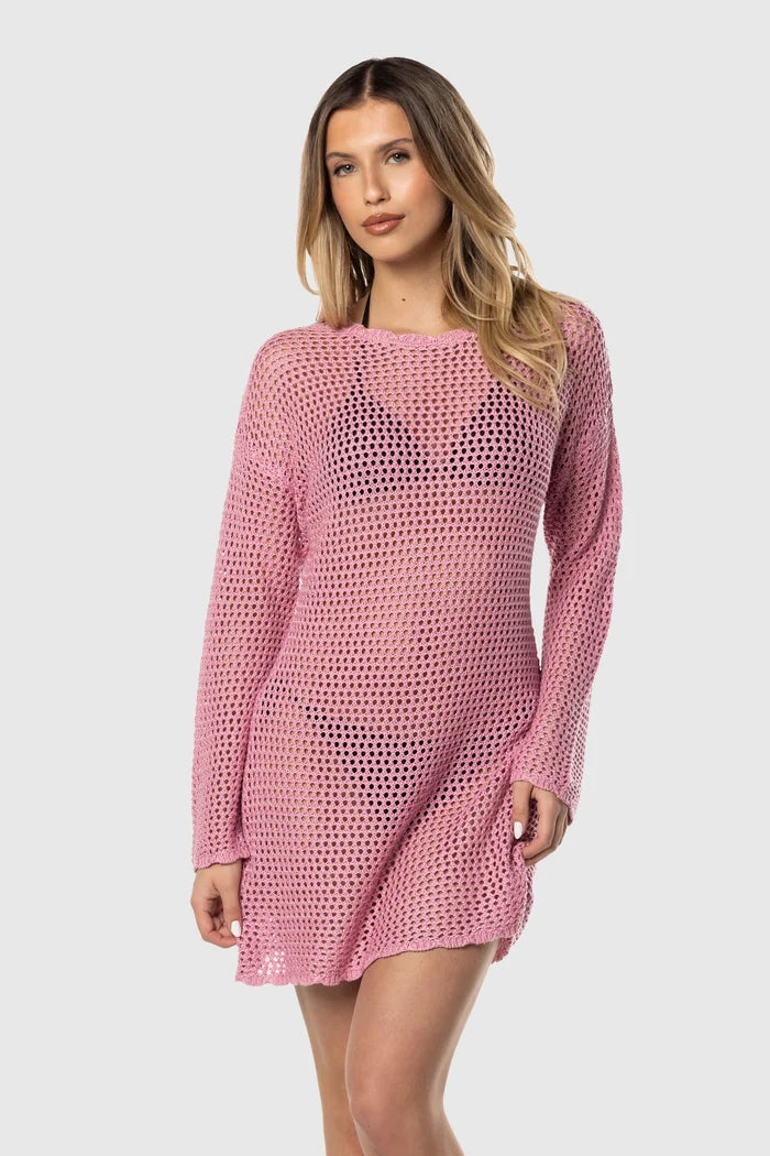 Crochet Swim Cover Up Swim & Cover Ups - Front