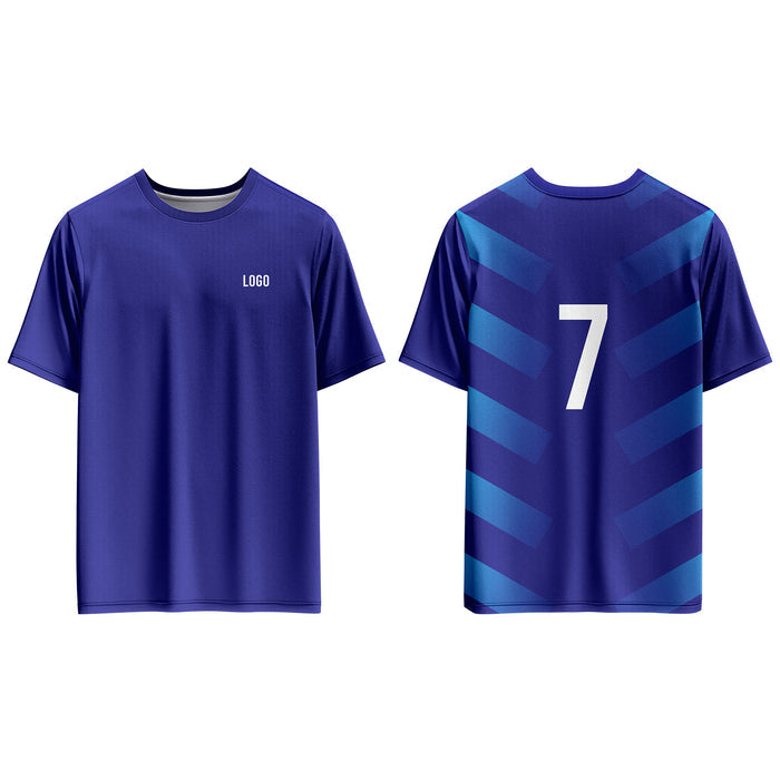 Custom Soccer T-Shirt - Patterned Back - Personalized Tee