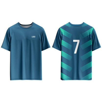 Custom Soccer T-Shirt - Patterned Back - Personalized Tee