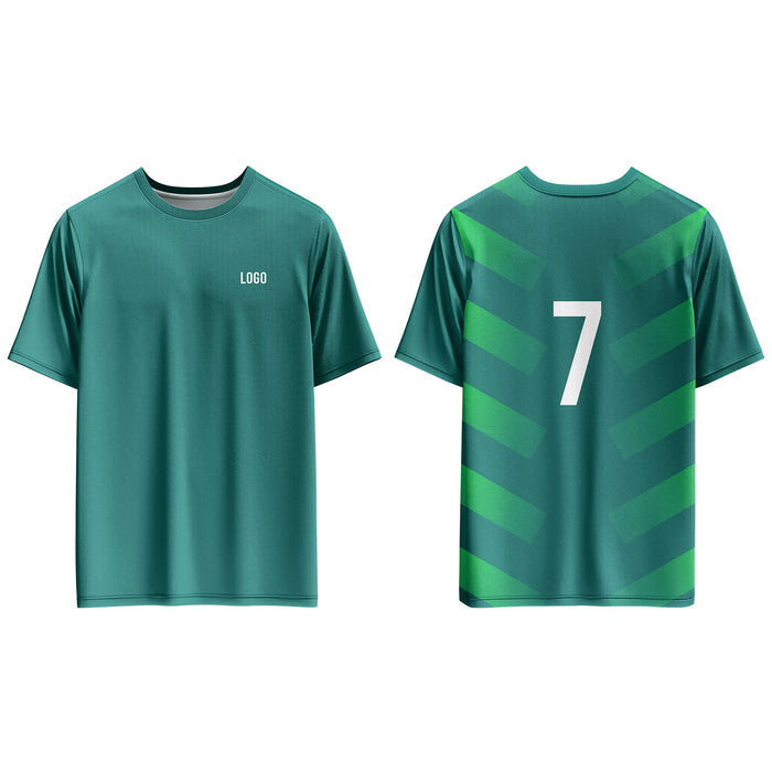 Custom Soccer T-Shirt - Patterned Back - Personalized Tee