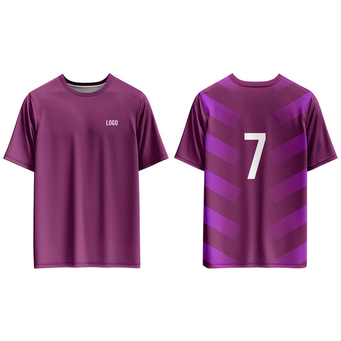 Custom Soccer T-Shirt - Patterned Back - Personalized Tee