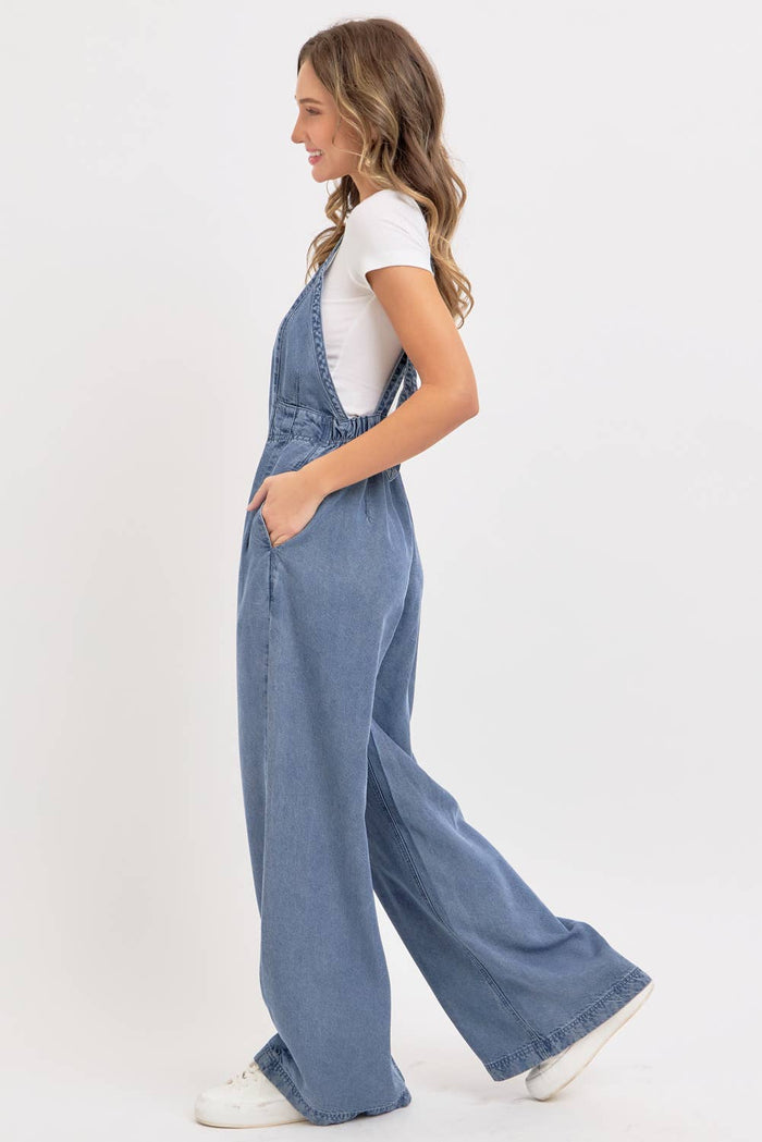 Denim Jumpsuit - Mid Wash - Intimate Whispers