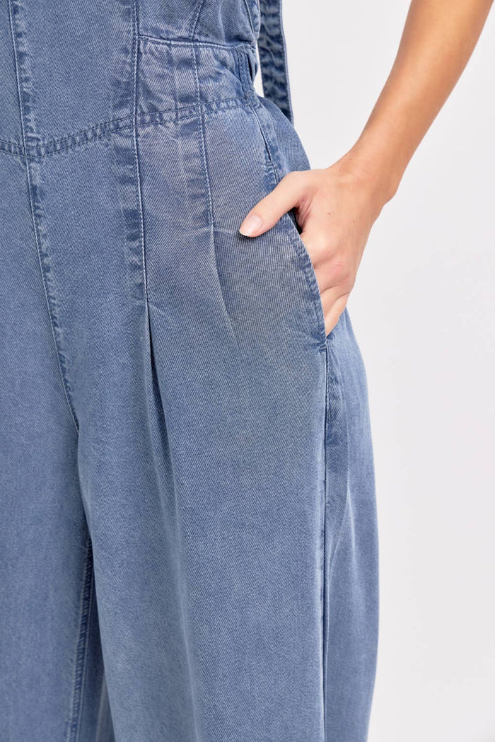 Denim Jumpsuit - Mid Wash - Intimate Whispers