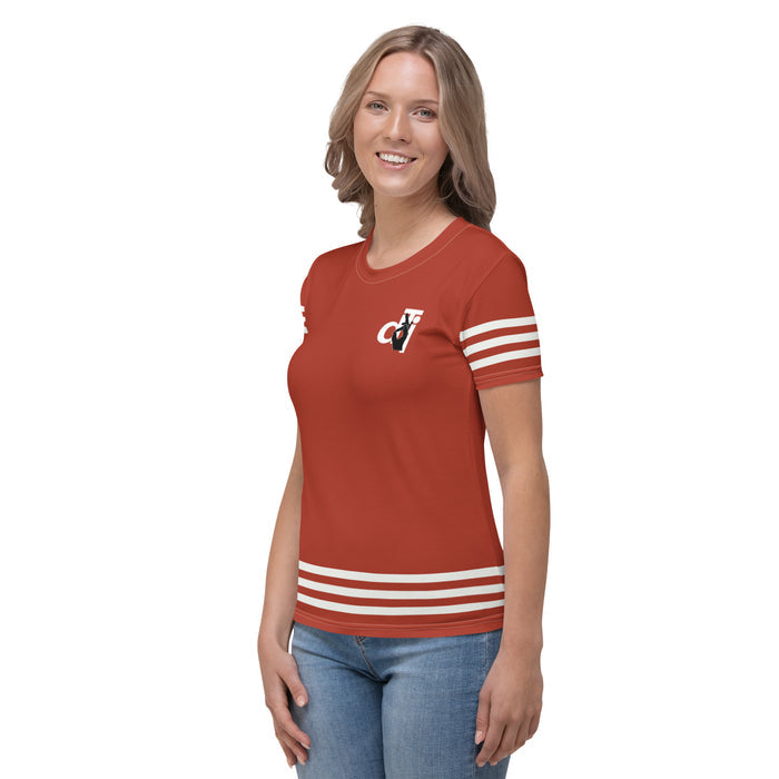 Descendants of the Island FRO White Stripes Women's T-shirt