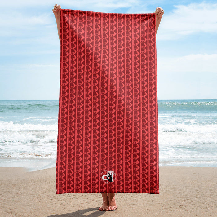 Descendants of the Island Strawberry Coral Towel