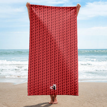 Descendants of the Island Strawberry Coral Towel
