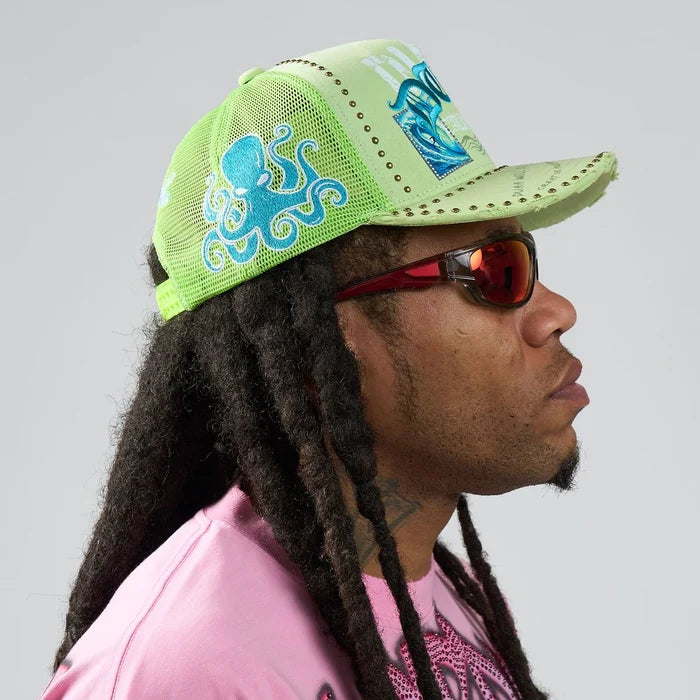 Duaa - Wave Trucker Hat - Green
