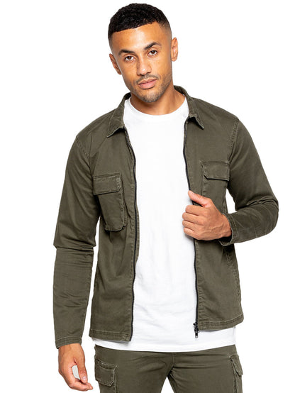 EZOS611 Copy of Enzo | Mens Cargo Overshirt Jacket ENZO RAWDENIM