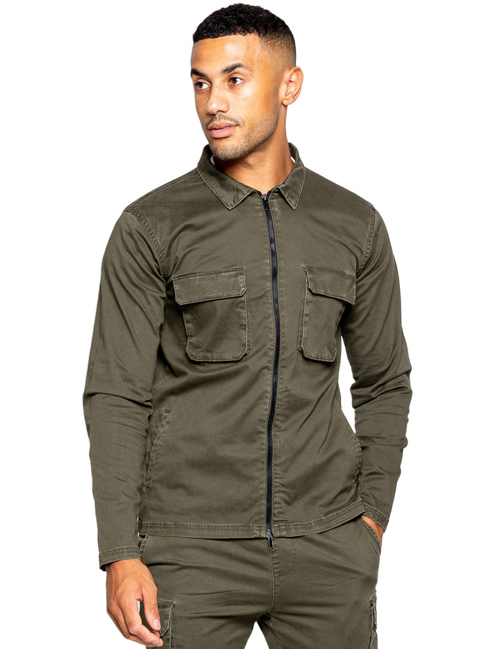 EZOS611 Copy of Enzo | Mens Cargo Overshirt Jacket ENZO RAWDENIM
