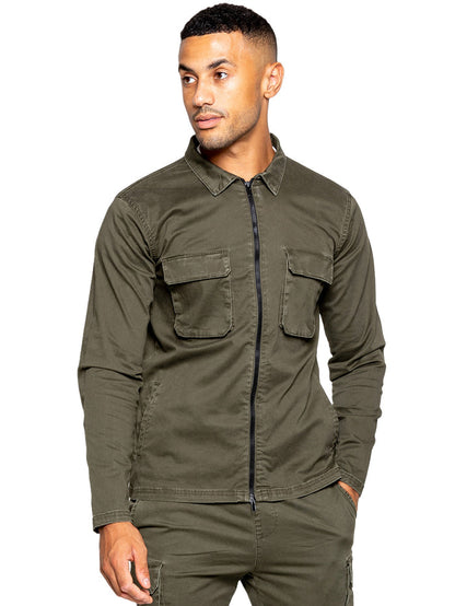 EZOS611 Copy of Enzo | Mens Cargo Overshirt Jacket ENZO RAWDENIM