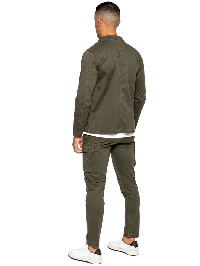 EZOS611 Copy of Enzo | Mens Cargo Overshirt Jacket ENZO RAWDENIM