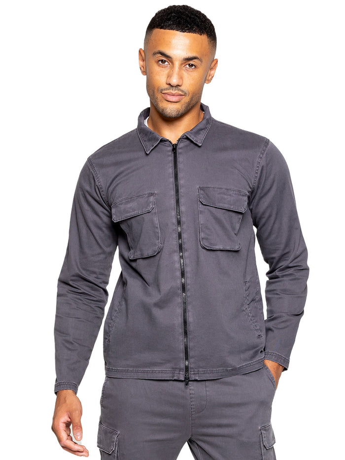 EZOS611 Copy of Enzo | Mens Cargo Overshirt Jacket ENZO RAWDENIM