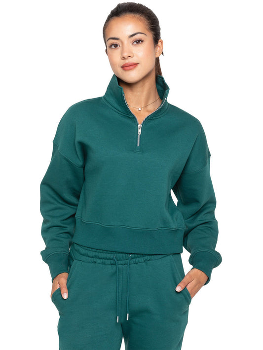 EZLFN623 Womens Funnel Neck Sweatshirt ENZO RAWDENIM