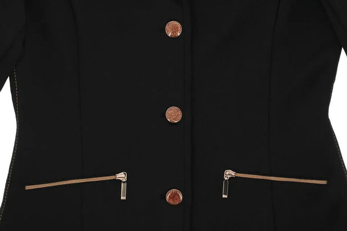 Equitheme Ladies Athens Competition Jacket - Black - Ladies 6