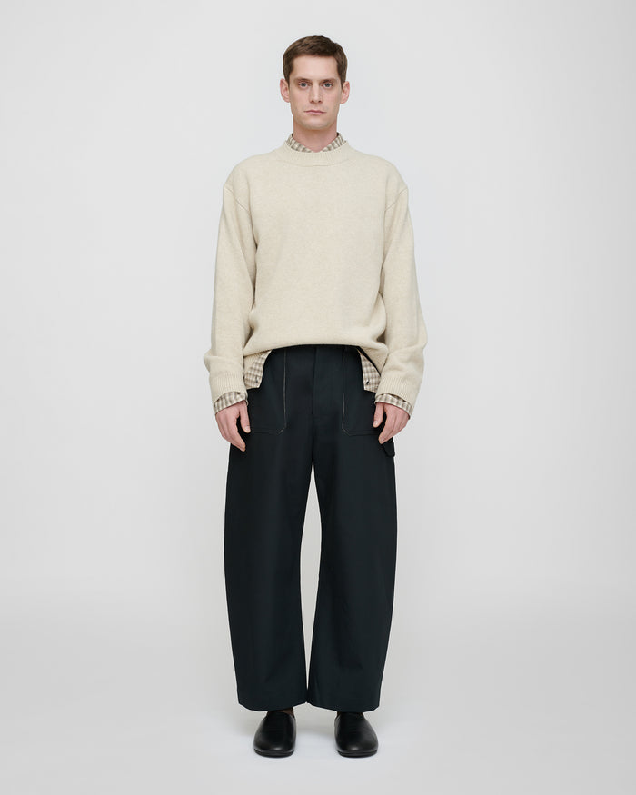 Estevon - Structured trousers - Anthracite