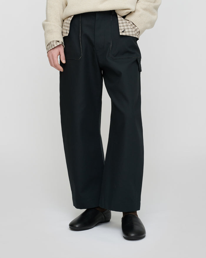 Estevon - Structured trousers - Anthracite