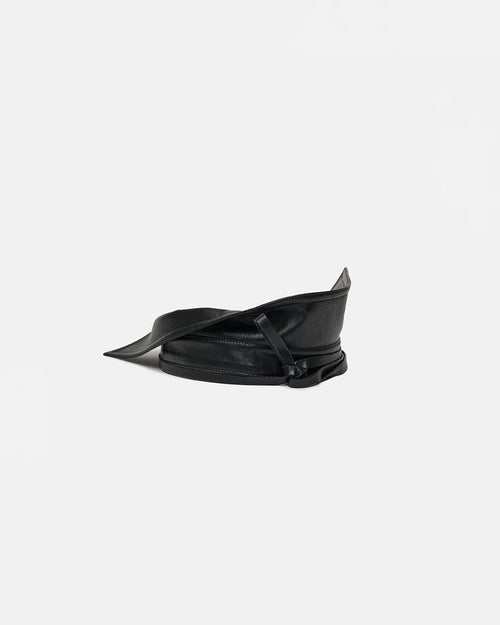 Evora - Leather belt - Black