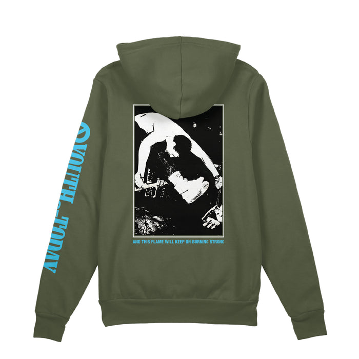 youth of today Flame Still Burns - Olive Pullover back