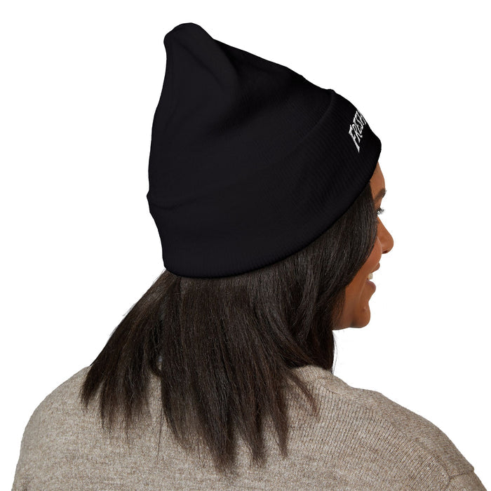 Fresh 'Til Death Embroidered Beanie — Tattoo Aftercare Brand Knit Hat