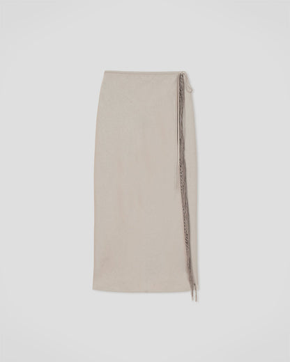 Gargi - Midi skirt - Silver