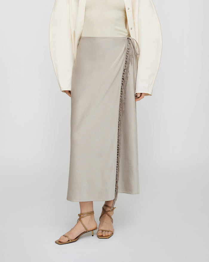 Gargi - Midi skirt - Silver