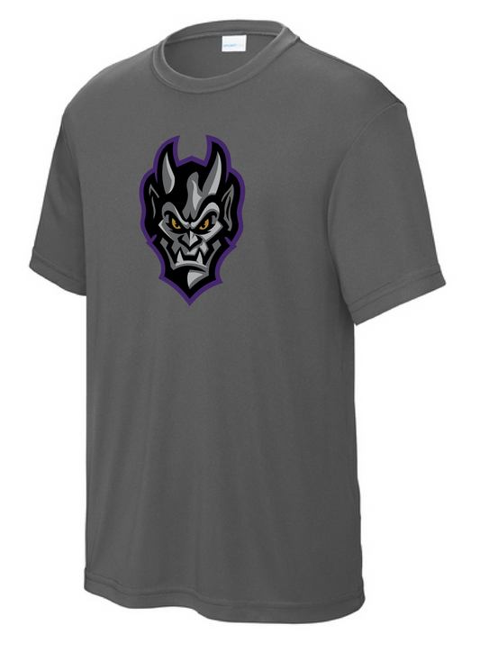 Gargoyles Youth Iron Grey Head Logo Competitor Tee