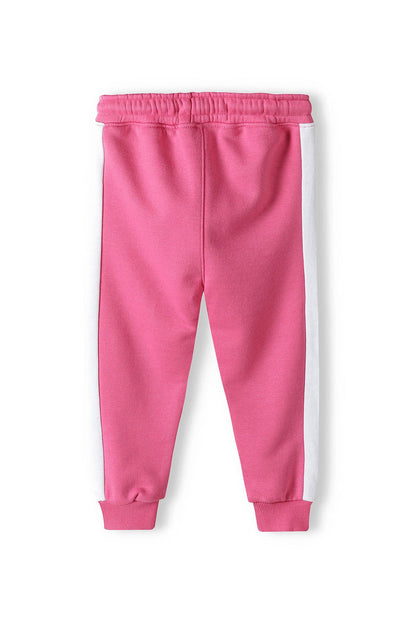 Fleece Sweatpants, Pink, Side Pockets - 2