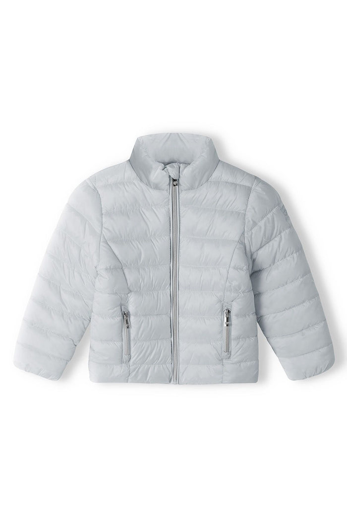 Quilted Puffer Jacket, Silver, Lightweight - 2