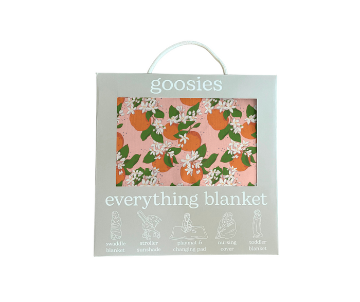 blanket with oranges