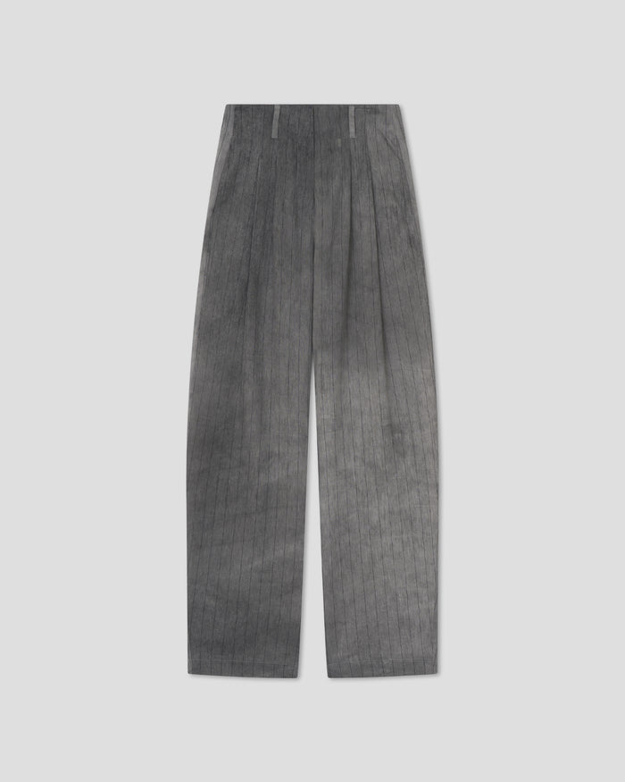 Hettie - Barrel leg pants - Grey