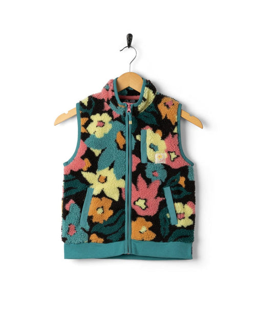 Holidaze Kids Fleece Gilet in Multi