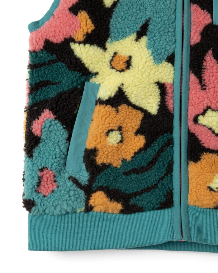 Holidaze Kids Fleece Gilet in Multi