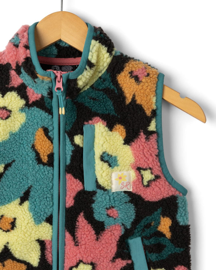 Holidaze Kids Fleece Gilet in Multi