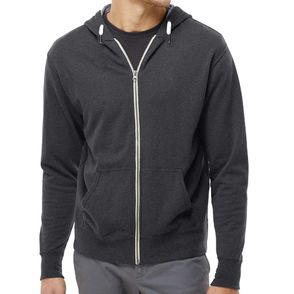 Independent Trading Co. Heathered French Terry Full-Zip Hoodie