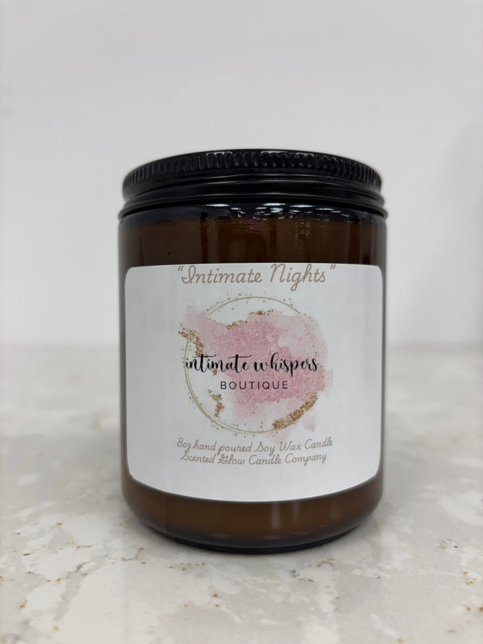 Intimate Nights 8oz Soy Candle - Intimate Whispers