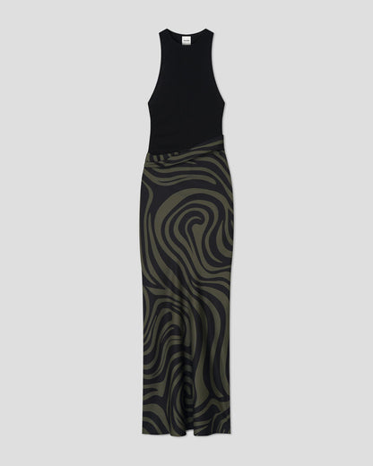 Jordyn - Maxi dress - Midnight Green Swirl