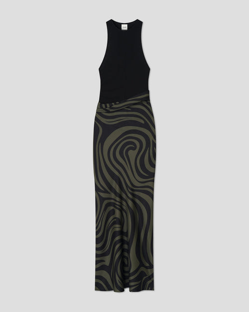 Jordyn - Maxi dress - Midnight Green Swirl