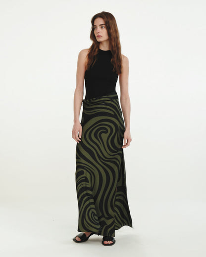 Jordyn - Maxi dress - Midnight Green Swirl