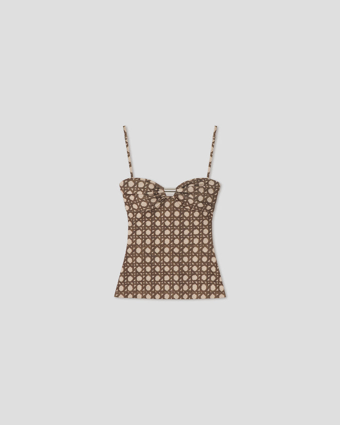 Kauit - Bralette top - Rattan Polka