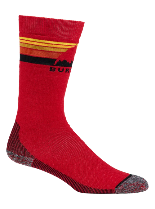 Product image of Kids' Burton Emblem Midweight Socks[Variant:Flame Scarlet]