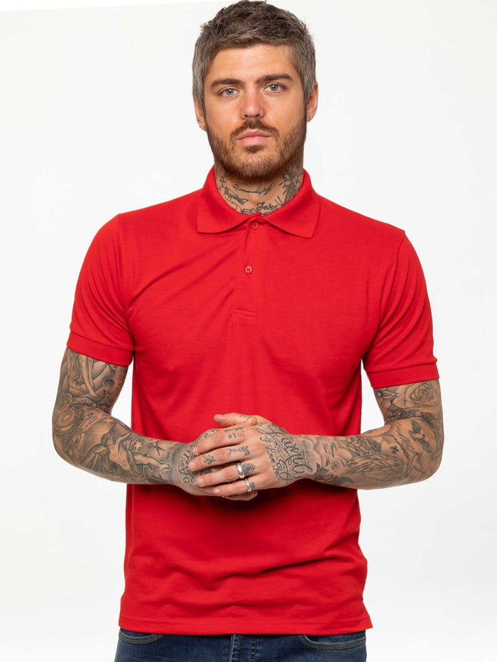 KZPL105 Copy of Mens Kruze Clothing | Mens Pique Polo T-Shirt KRUZE RAWDENIM