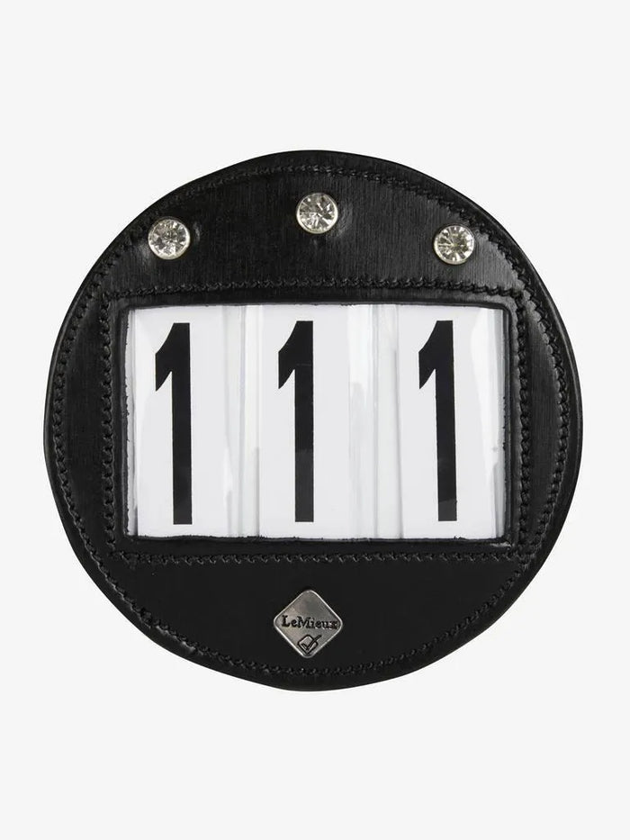 LeMieux Round Bridle Numbers With Diamante - Black -