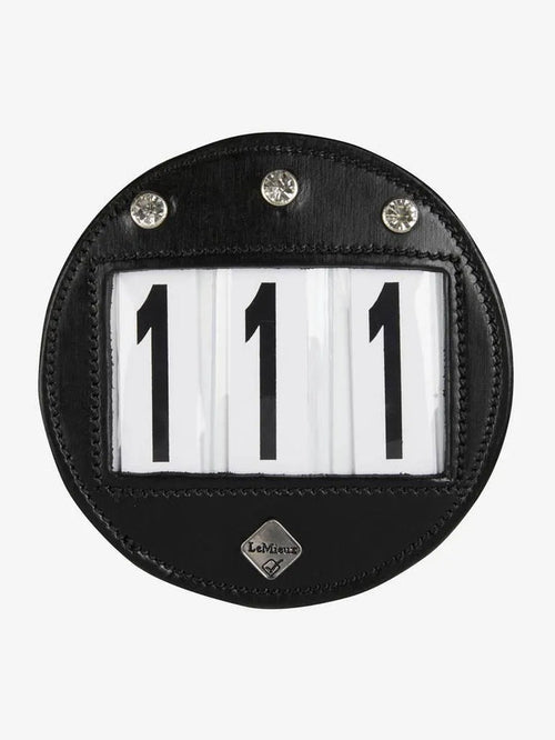 LeMieux Round Bridle Numbers With Diamante - Black -