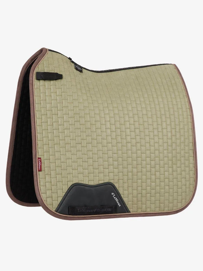 LeMieux SS24 Classique Suede Dressage Square - Fern - Large