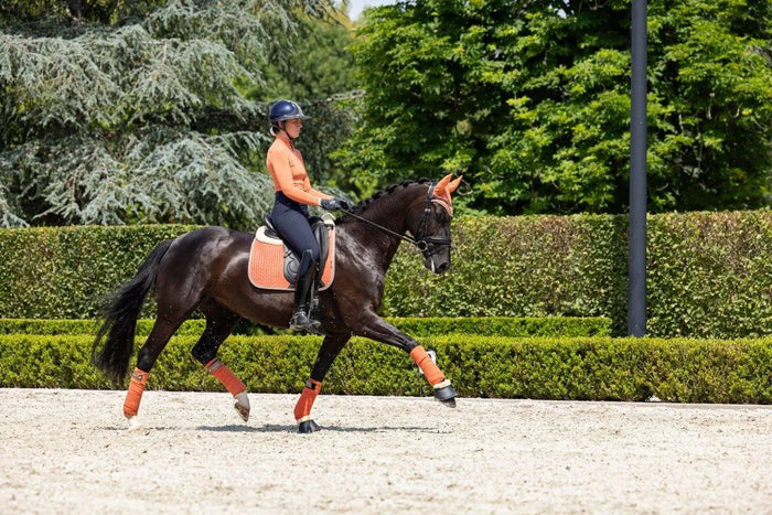 LeMieux SS24 Classique Suede Dressage Square - Fern - Large