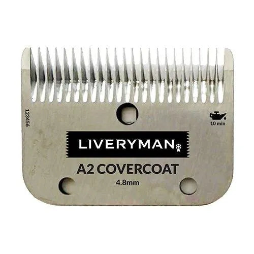 Liveryman Replacement Clipper Blade Set - Cutter and Comb - A2 Cover Coat - 4.8mm -