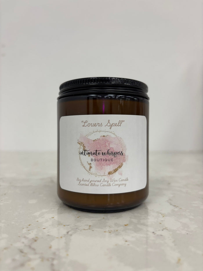 Lovers Spell 8oz Soy Candle - Intimate Whispers