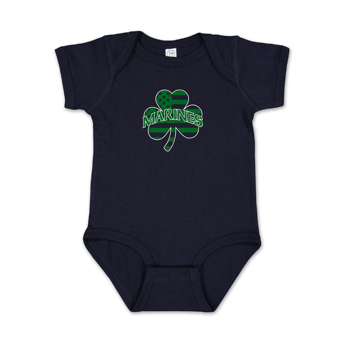 Marines Shamrock Infant Romper