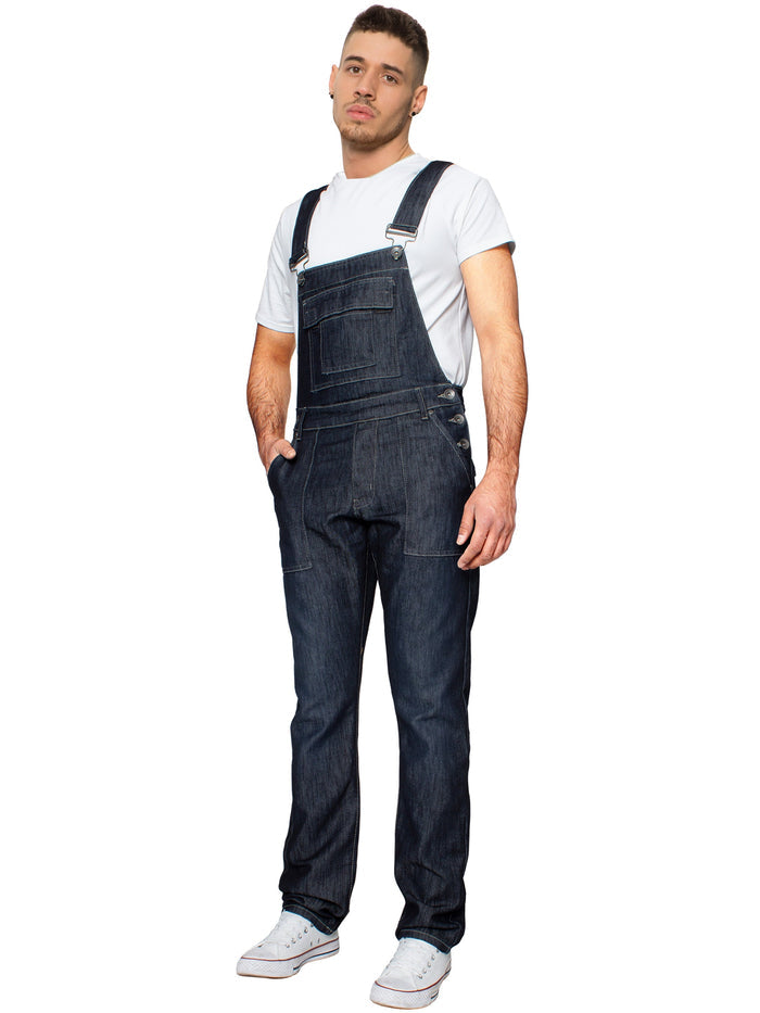 EZD390 Copy of Enzo | Designer Mens Fashionable Denim Overall Dungarees  | Enzo Designer Menswear ENZO RAWDENIM